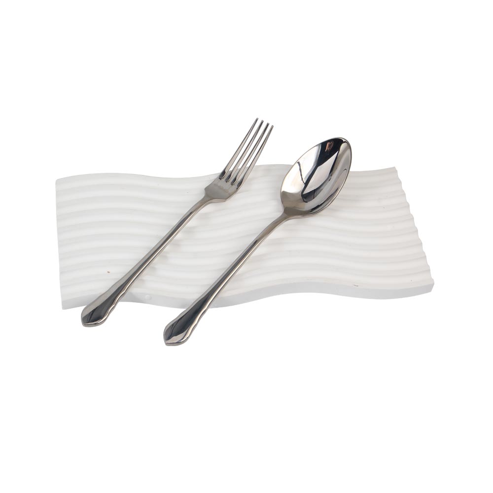2-Piece 18/10 Stainless Steel Flatware Set（silver plated with gold accents） — 8