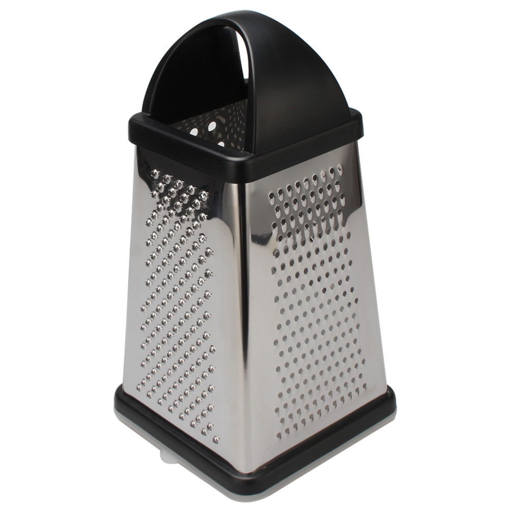 Stainless Steel Grater, Four Sided Grater for Cucumber, Carrot and Cheese, with Non-Slip Base — 4
