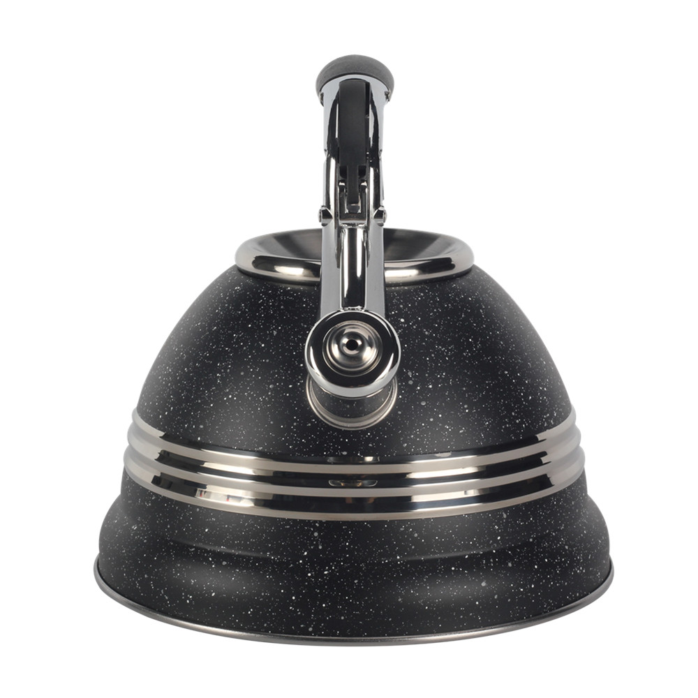 3l Stainless Steel Whistling Kettle (Black) — 4