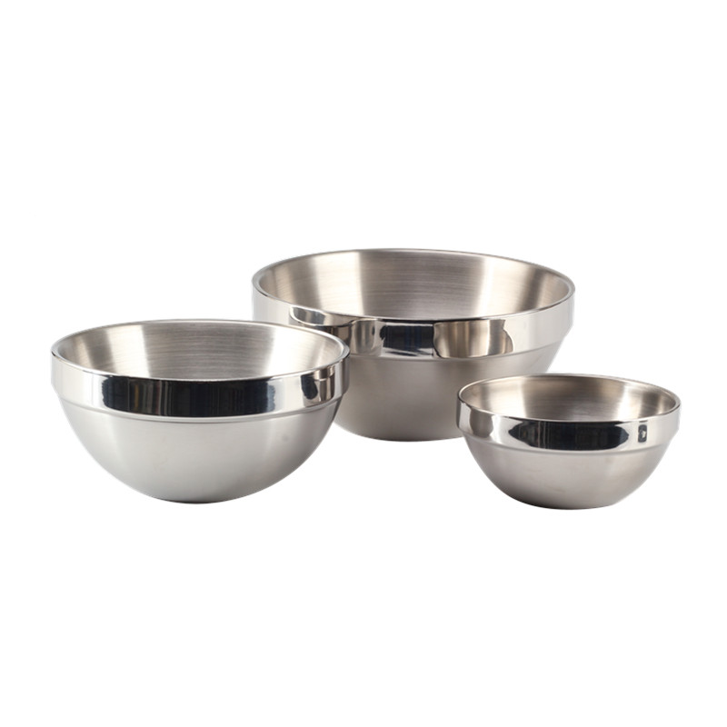 Double Wall Insulated Bowl, Metal Mixing Bowls