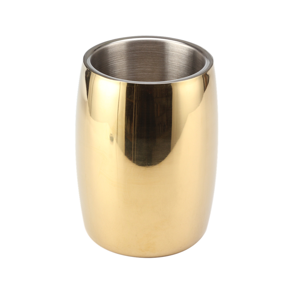 Stainless Steel Ice Bucket, Barware, for Wine, Gold Color — 2