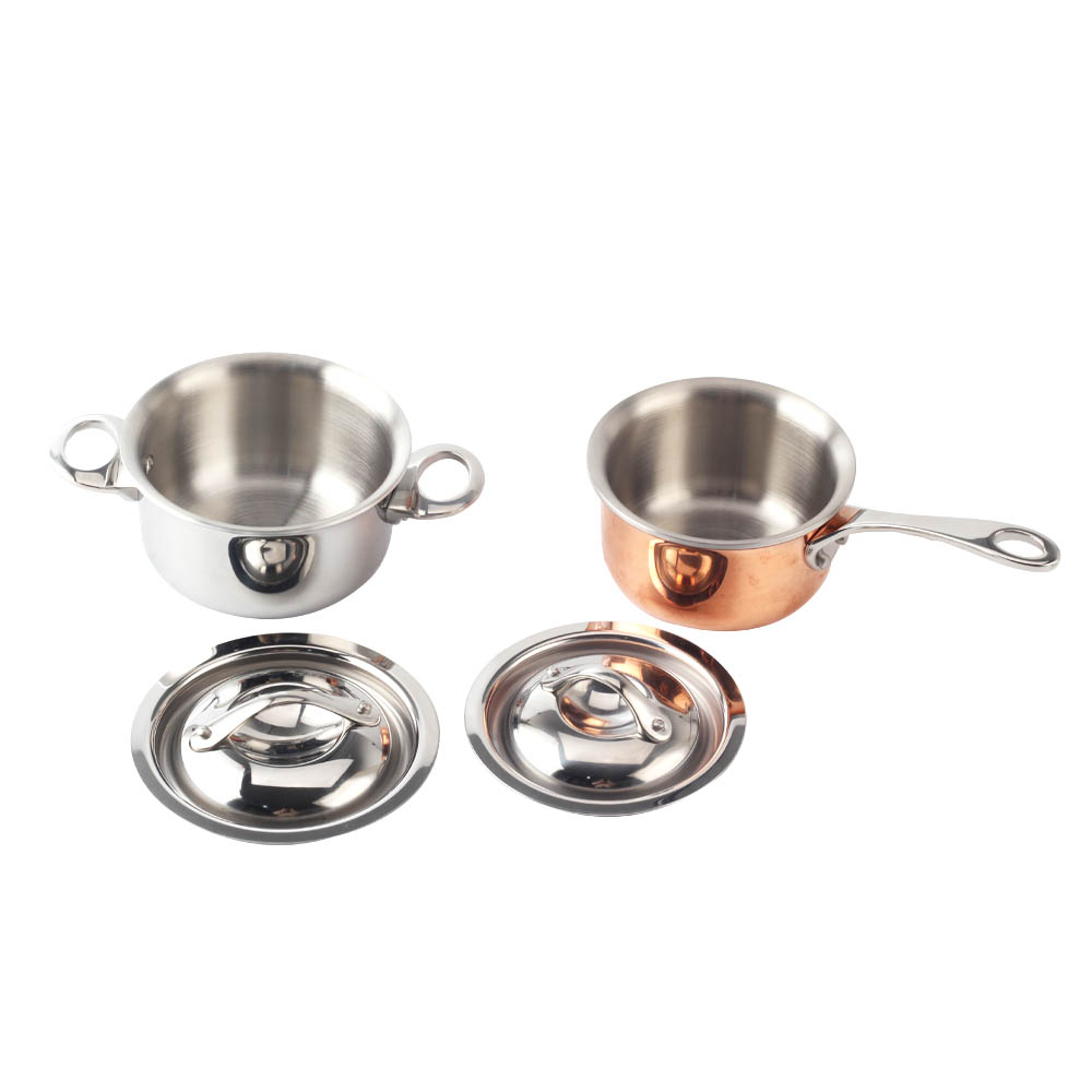 Silver Stainless Steel Mini Sauce Pot — product information