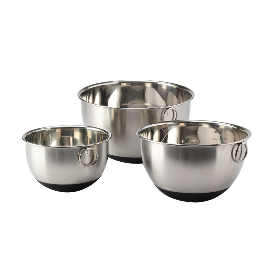 Stainless Steel Salad Bowl With 3 Different Grater (Only 5QT Has Grater) — 4