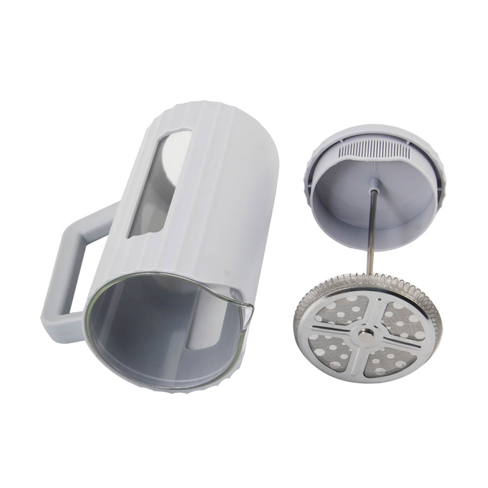 Stainless Steel Plunger System & Durable Borosilicate Heat Resistant Glass Coffee Press — 6