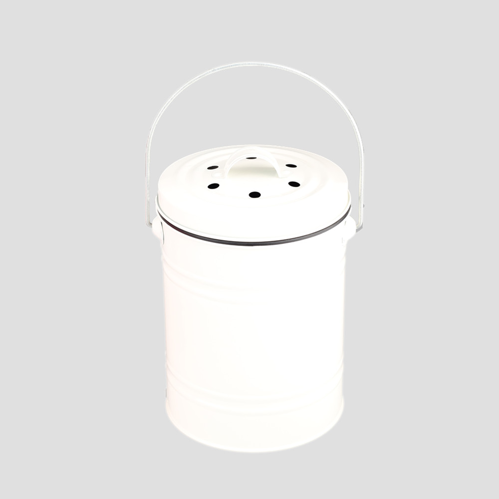 Indoor Multi-Color 0.8 Gallon Stainless Steel Compost Pail — product information