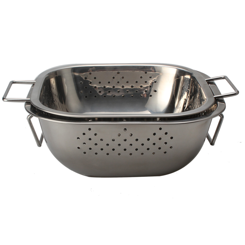 Square Colander, Food Storage Bowl Set — 4