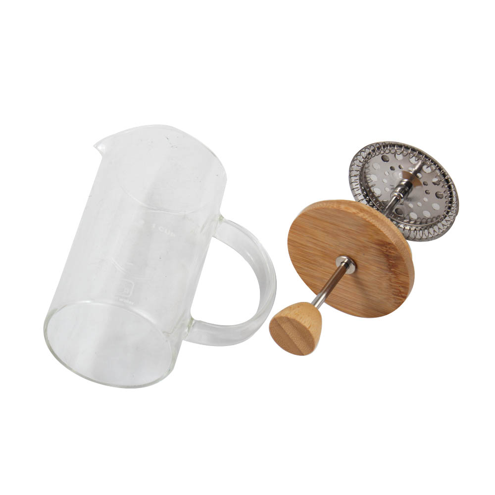 Borosilicate Glass Coffee Maker With Bamboo Lid — 7
