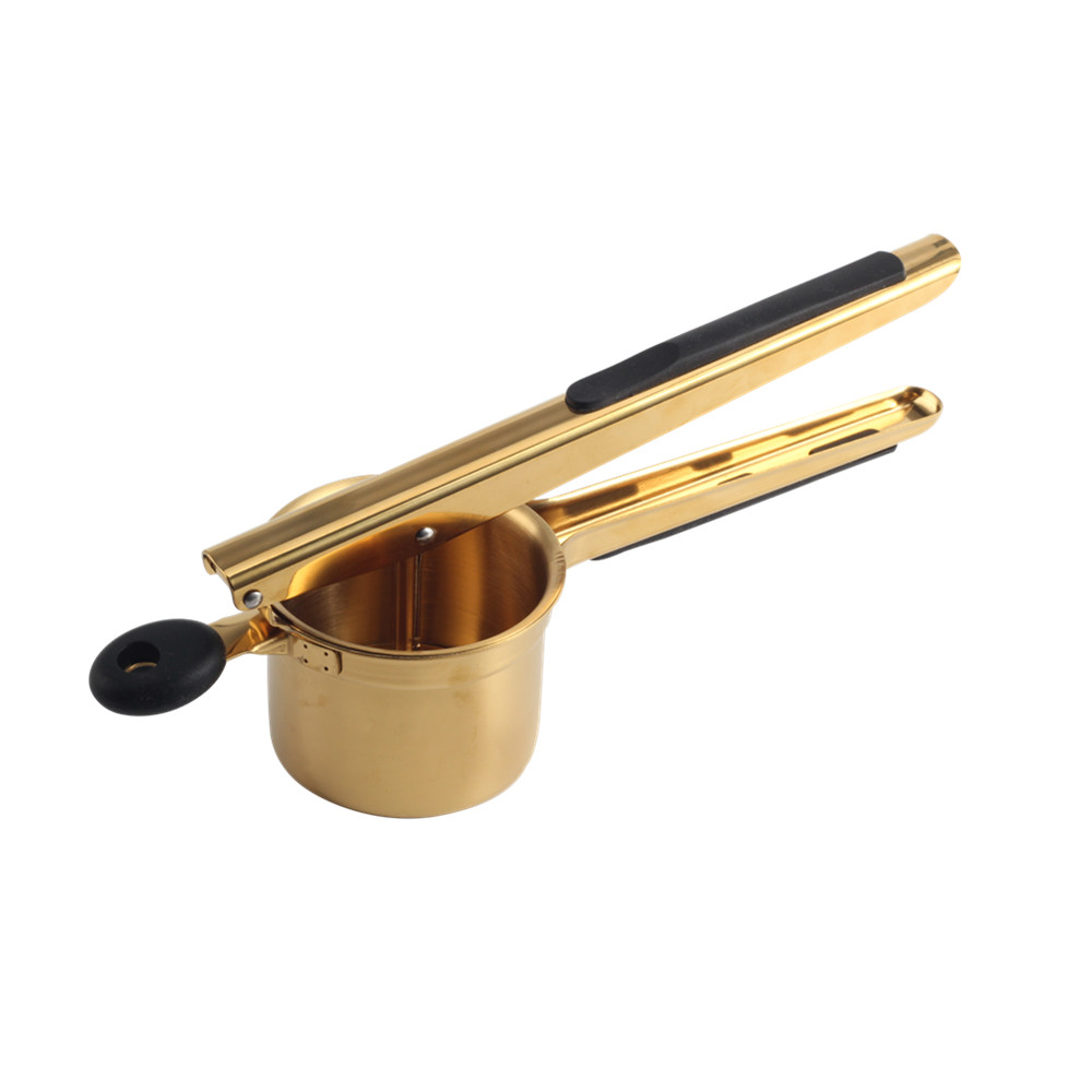 Potato Ricer Made Of Stainless Steel, Gold Color — 5