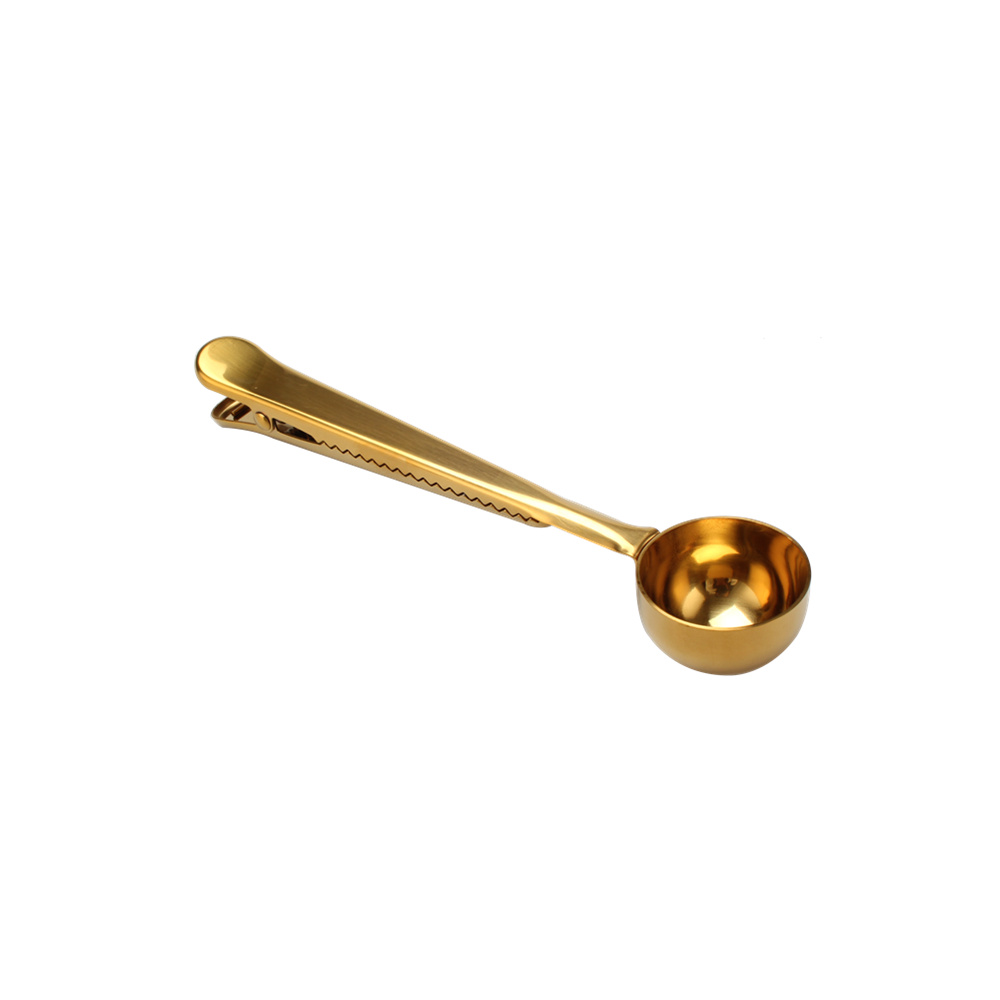 Coffee Scoop With Bag Clip, Stainless Steel Coffee Measuring Scoop — 3