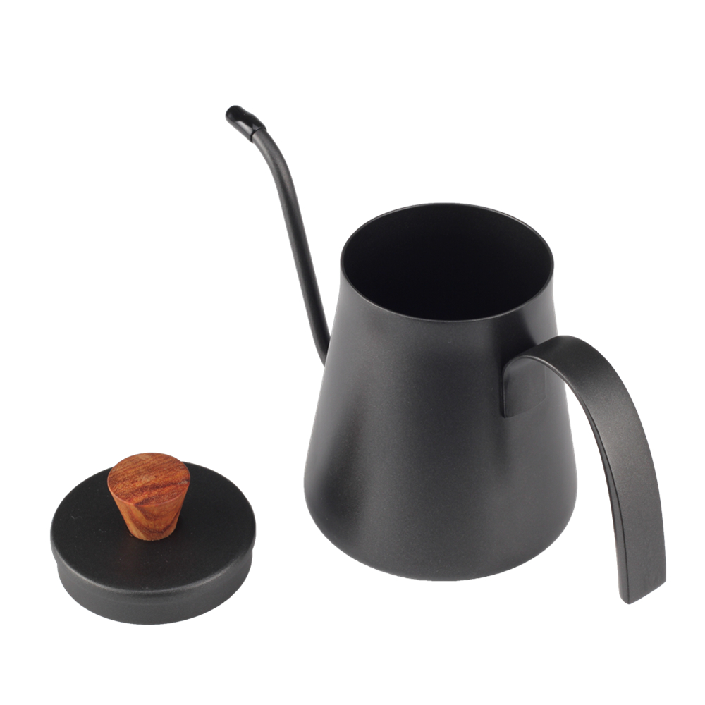 400cc Stainless Steel Kettle With Wood Knob — 7