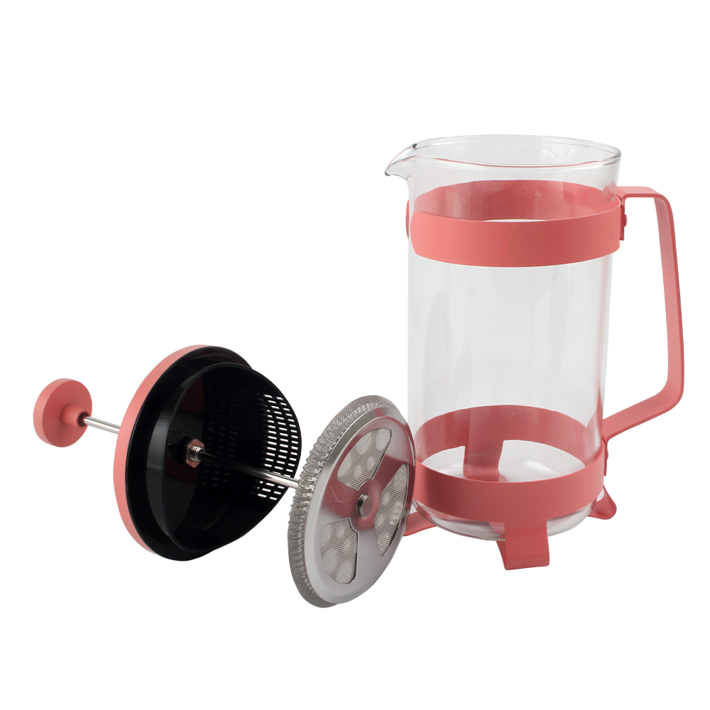 High-Heat Borosilicate Glass And Stainless Steel Filter Coffee Press, Large Capacity Coffee Maker — product information