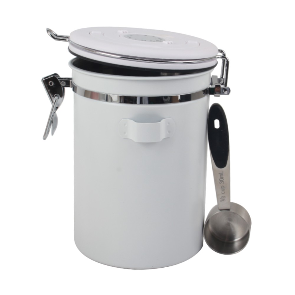 16 Oz Coffee Canister, Ground Coffee Bean Storage With Date Tracker — product information