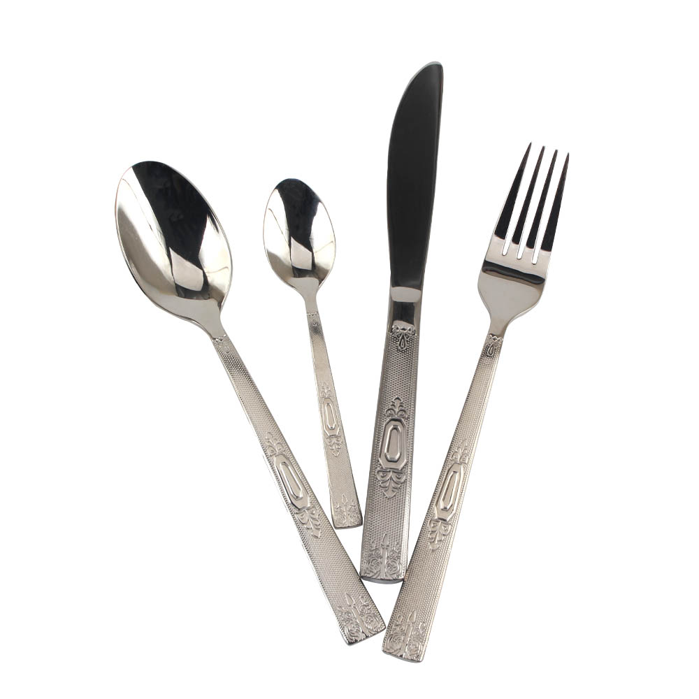 Stainless Steel Mirror Polished Cutlery Set Include Forks Spoons Knives, Mirror Polished Tableware Set — 3