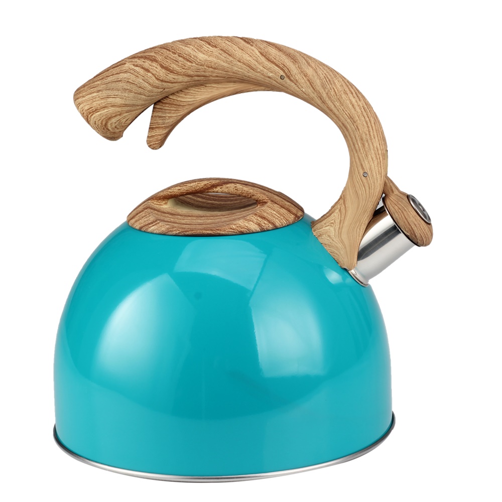 Whistling Kettle With Wood Handle - Kettle Induction Whistling Kettle Made Of Stainless Steel — 4