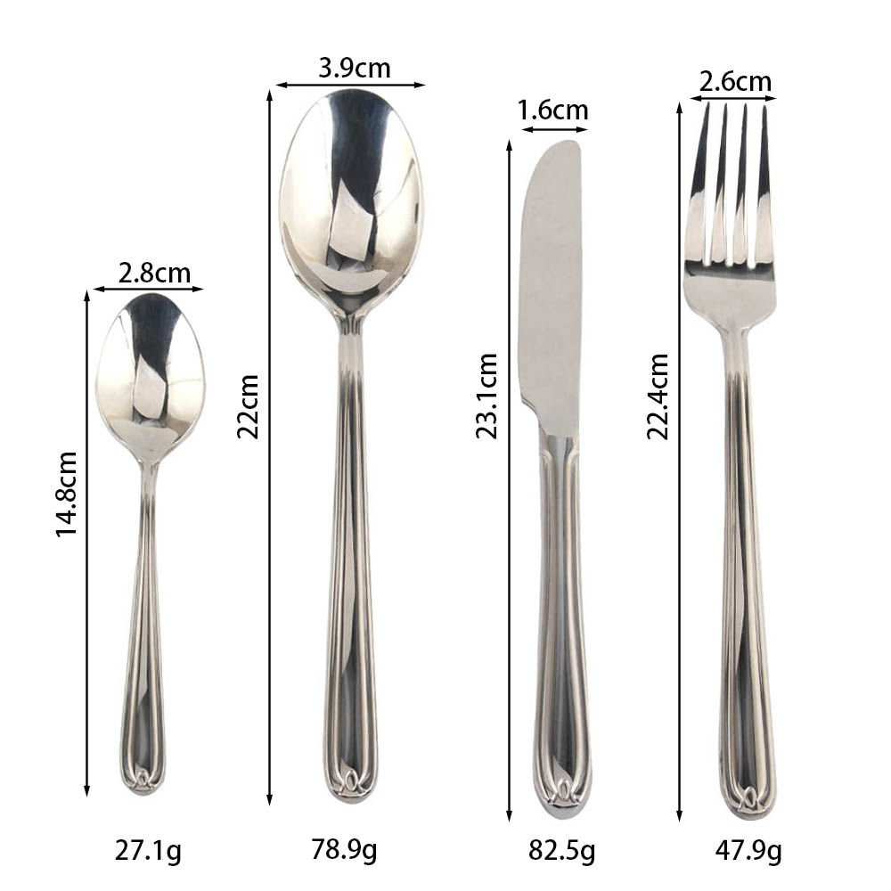18/10 Stainless Steel, Silverware Set with Serving Utensils Include Forks Spoons Knives, Mirror Polished Tableware Set — product information