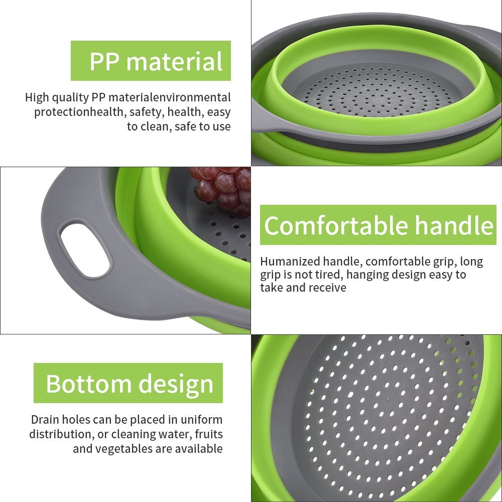 Foldable Strainer Basket for Washing Vegetables And Fruits — 6