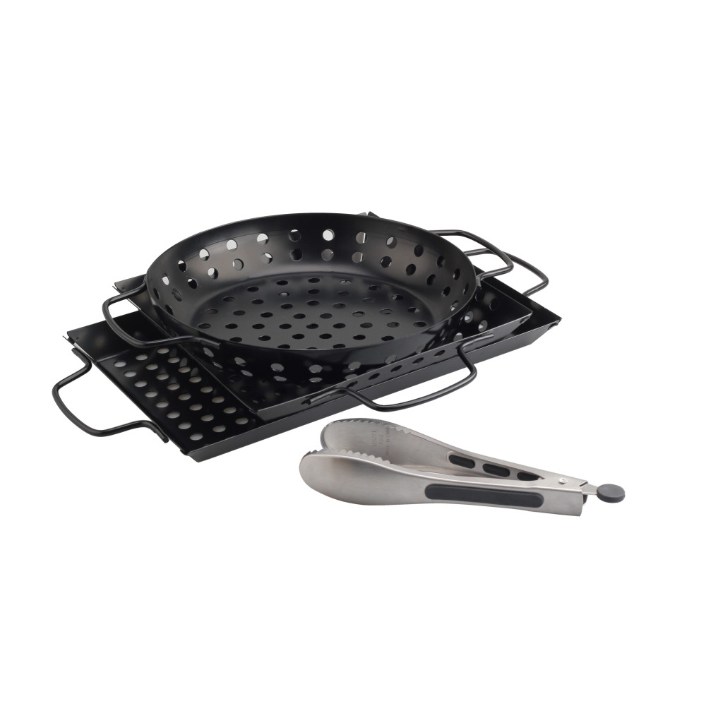 Essential Grilling Accessories For Outdoor Grill & BBQ, Premium Nonstick Grilling Basket/Grill Net — 3