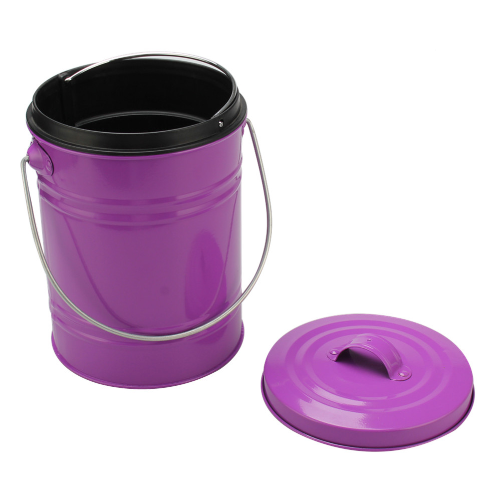 Indoor Multi-Color 0.8 Gallon Stainless Steel Compost Pail — 4