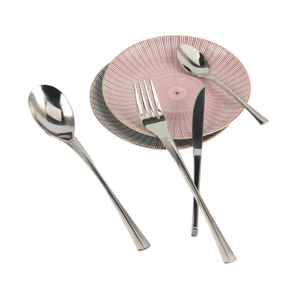 Stainless Steel Flatware Set, Cutlery Set Utensils Include Forks Spoons Knives, Mirror Polished Tableware Set — product information