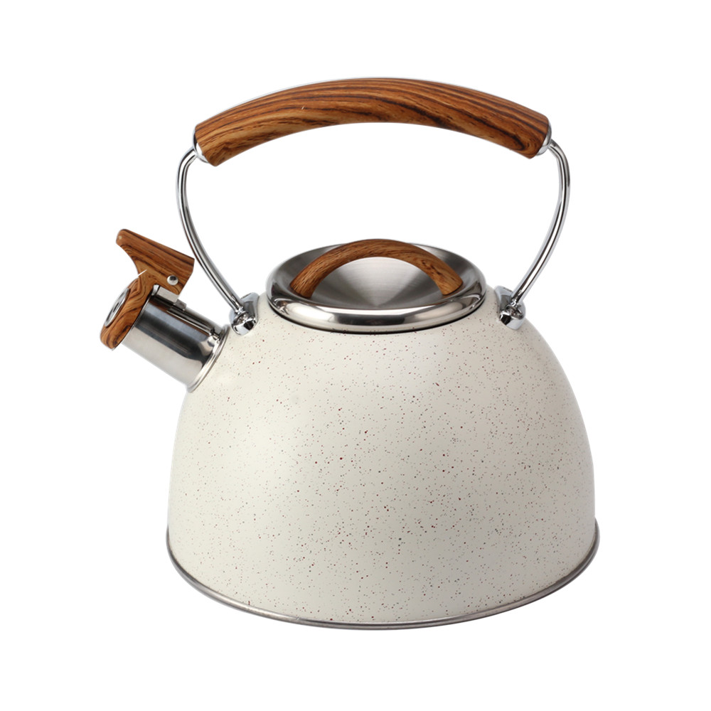 Whistling Kettle With Wood Grain Handle — product information