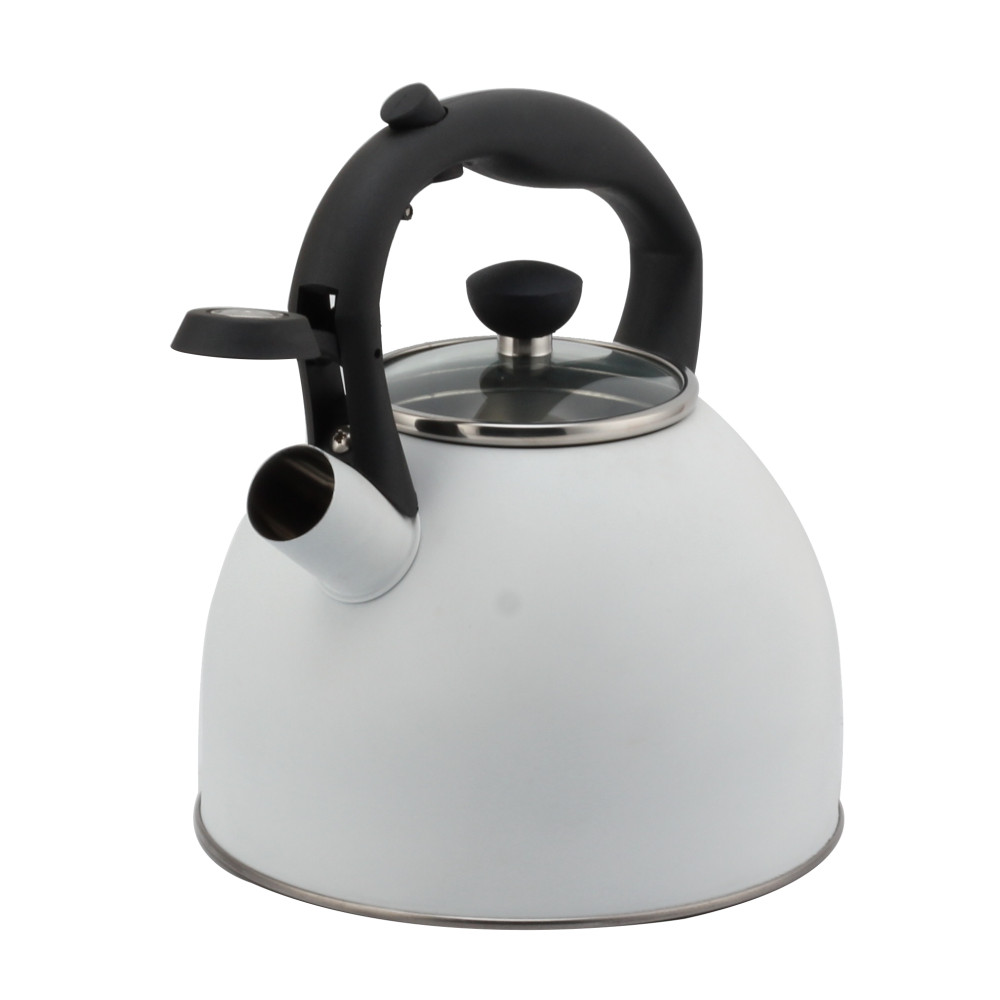 Fashionable S/S Whistling Kettle for Kitchen-Light Gray — 3