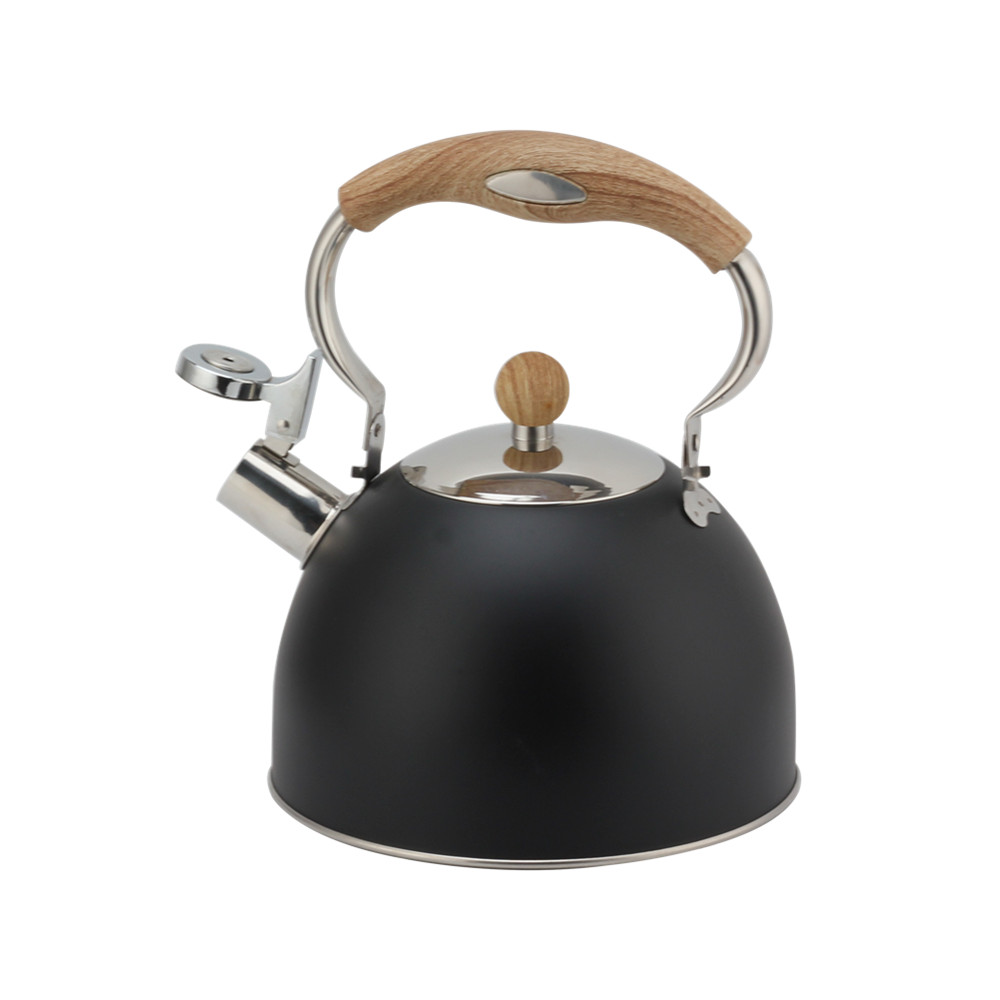 Stainless Steel Whistling Kettle ,Teapot Suitable for Induction And Gas, Black Color — 2