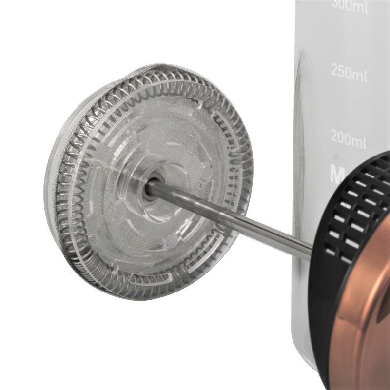 Coffee Glass And Stainless Steel Manual Milk Frother — 5