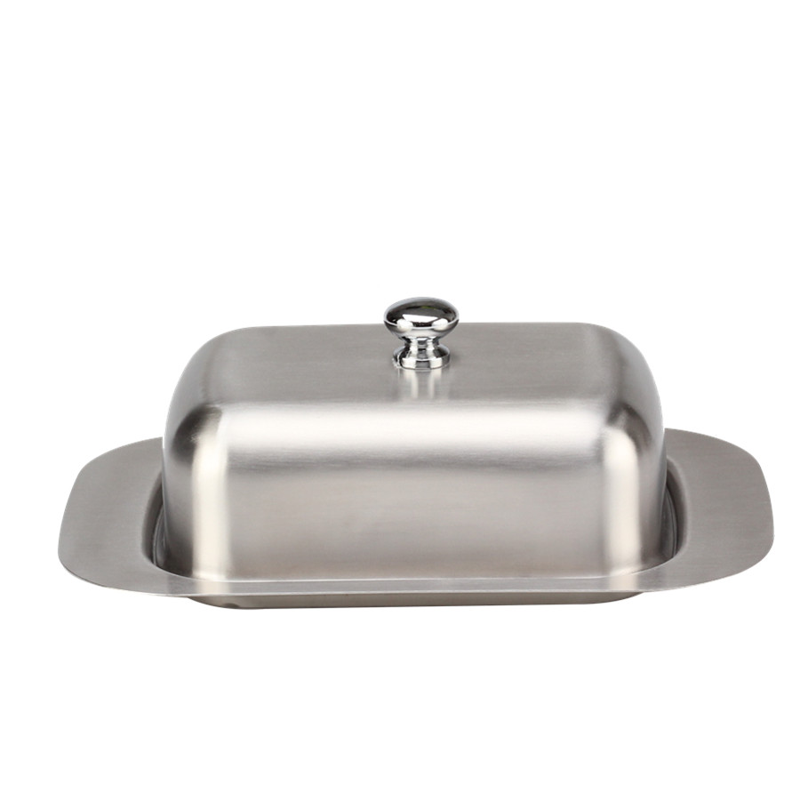 Stainless Steel Butter Dish With Lid — 2