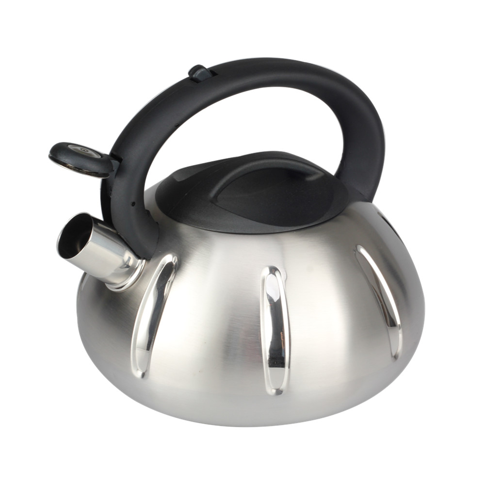 S/S Whistling Tea Kettle With Silicone Handle — 6