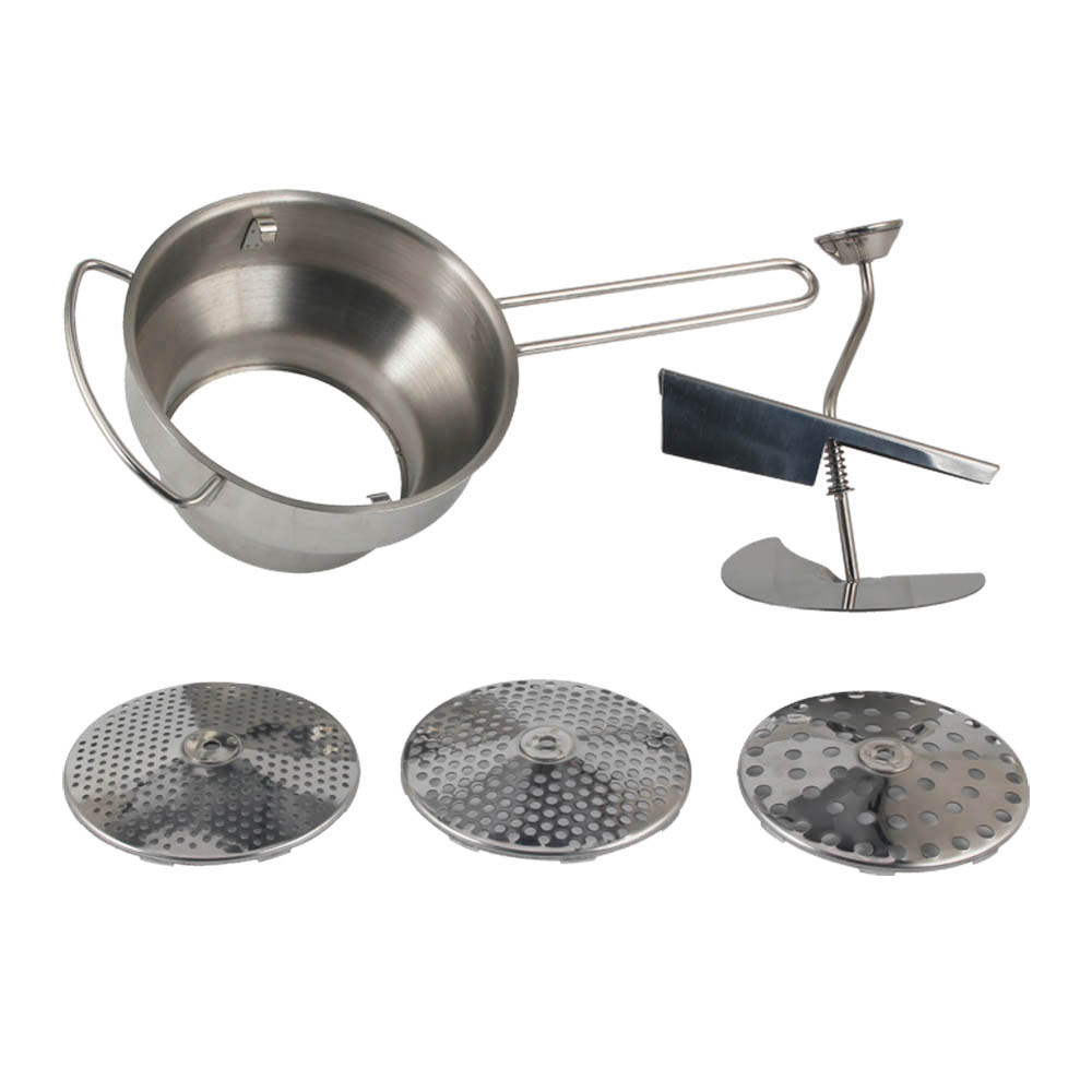 Stainless Steel Home Vegetable Mill Food Strainer With Different Slices — product information