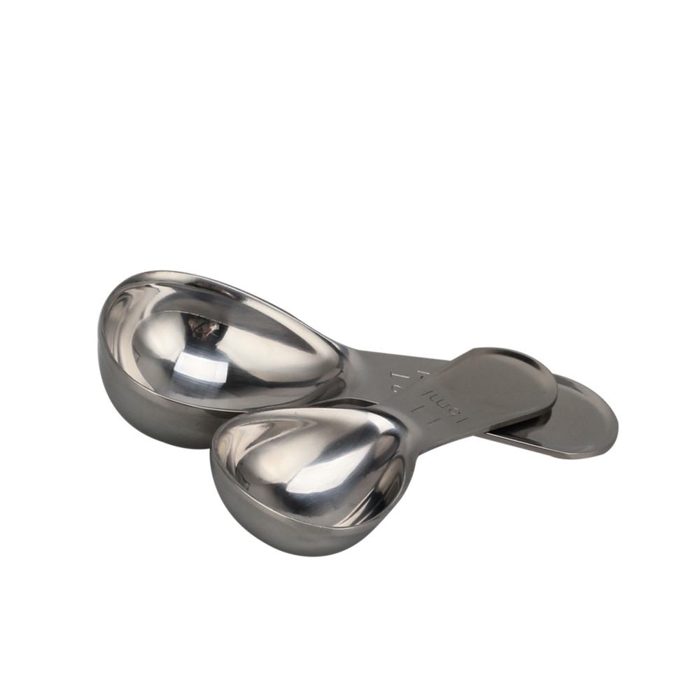 Coffee Scoop in 2 Sizes(15ml And 30ml), Stainless Steel Measuring Spoons — 3
