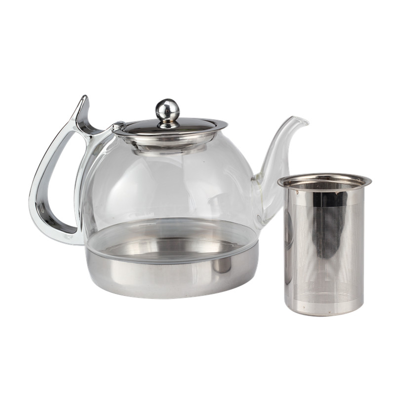 Clear Teapot Infuser With Loose Leaf Teapot Infuser — 3