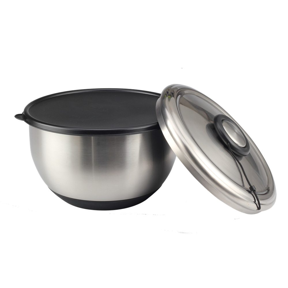 4.5qt Stainless Steel Salad Spinner, Quick And Easy Lettuce Spinner
