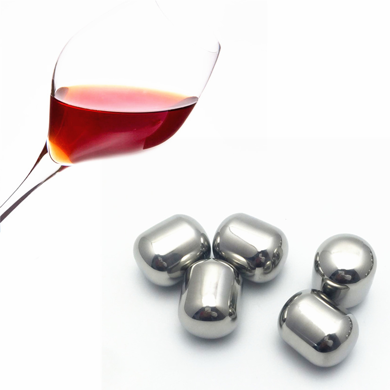 Ellipse Ice Cubes, Whiskey Stone, Stainless Steel Ice Cubes With High Cooling — 6