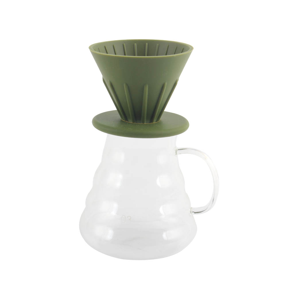 Reusable Silicone Resin Coffee Filter Collapsible Cone Filter for Camping — 3