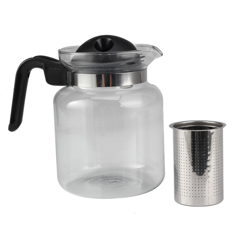 Glass Teapot With Stainless Steel Infuser Perfect for Tea And Coffee — product information