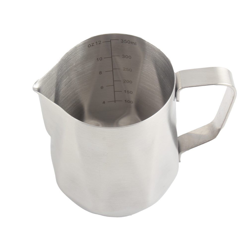 Modern Espresso Milk Frothing Pitcher, Stainless Steel Coffee Milk Jug — 4