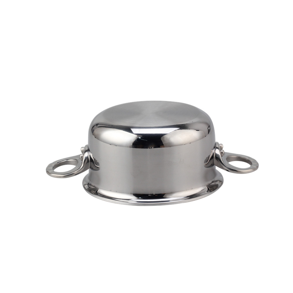 Silver Triply Mini Stainless Steel  Sauce Pot — 6