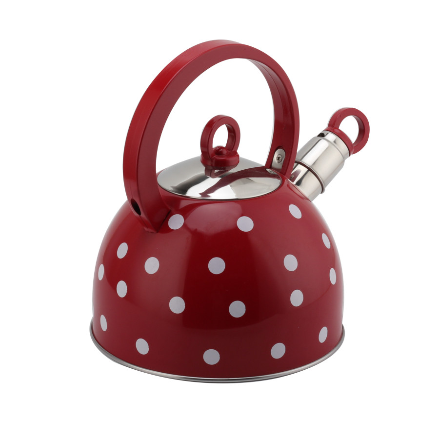 3L Whistling Kettle-Suitable for Induction And Gas-Stainless Steel Kettle for Tea-Red — 6