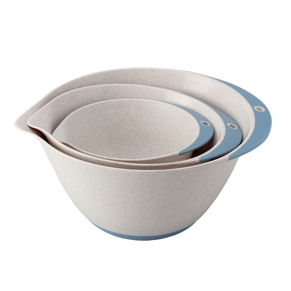 3pcs Nesting Plastic Mixing Bowls for Baking — product information