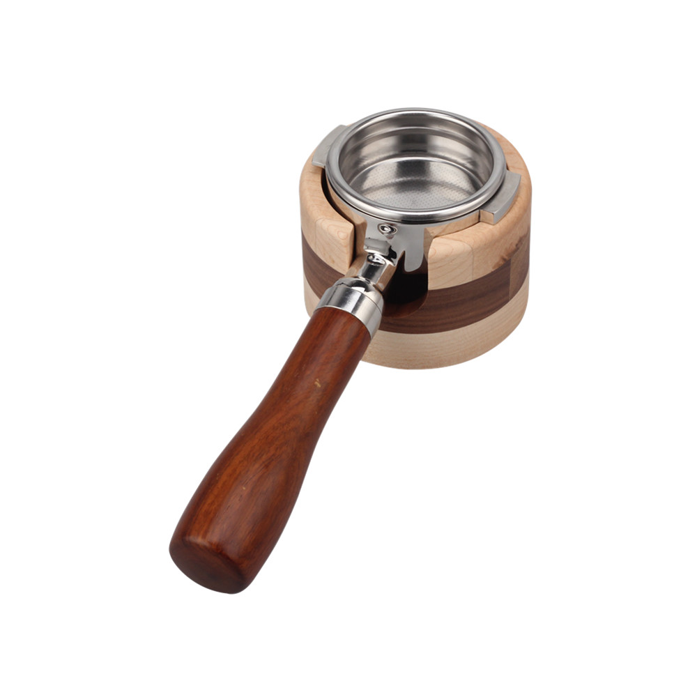 Coffee Tamping Station Wood Coffee Portafilter Tamping Stand — 5