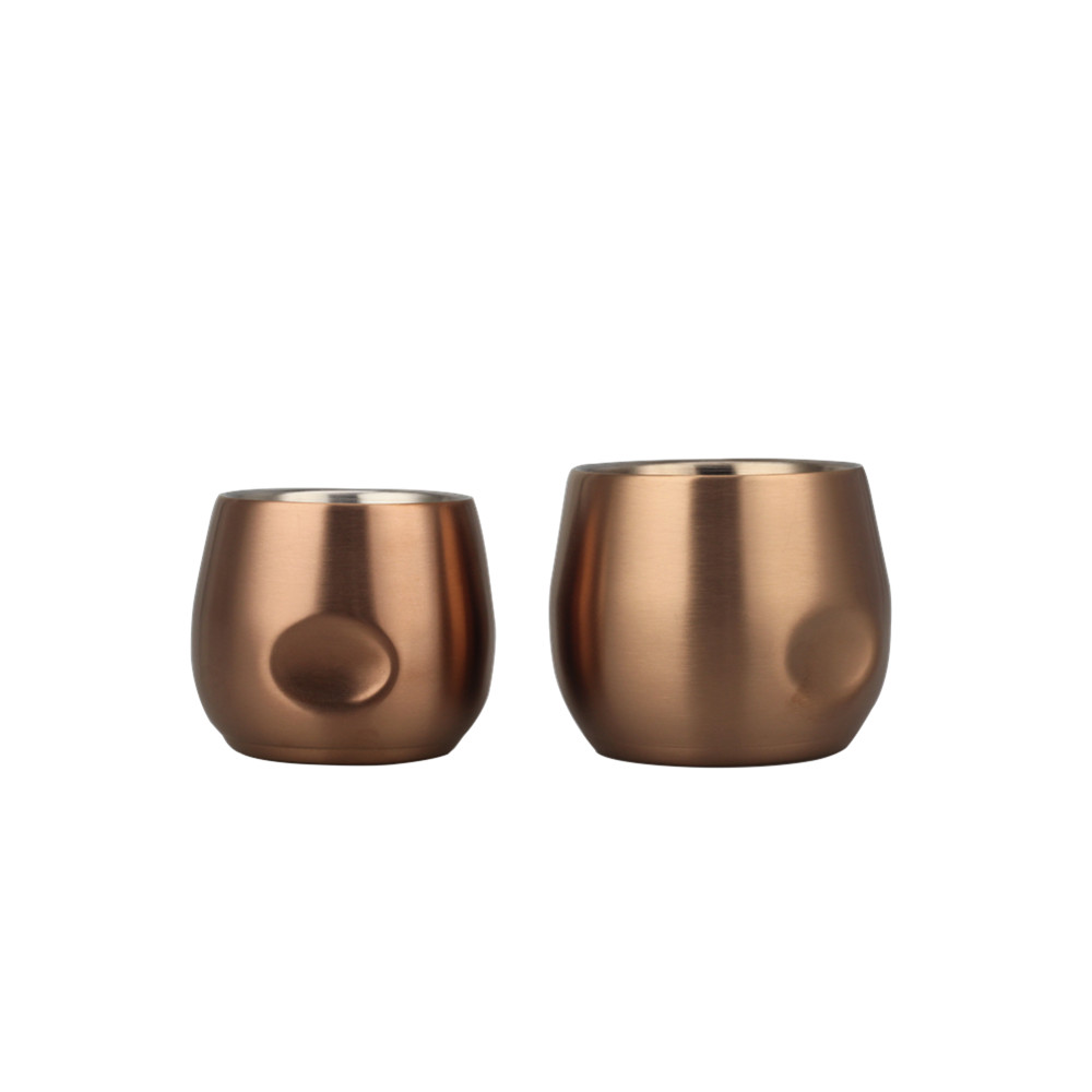 Double Wall Small Metal Insulated Drinking Cups for Home — 2