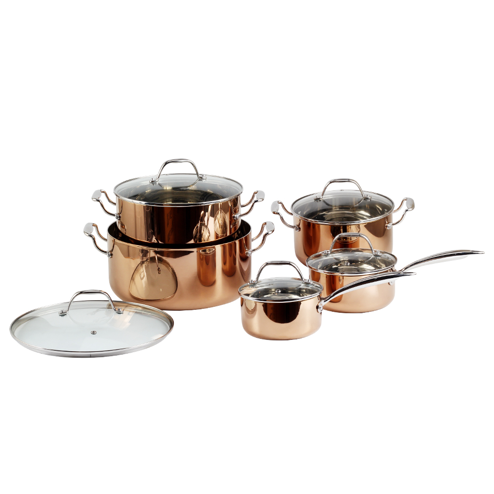Whole Tri-Ply Copper Pots And Pans Set — 2