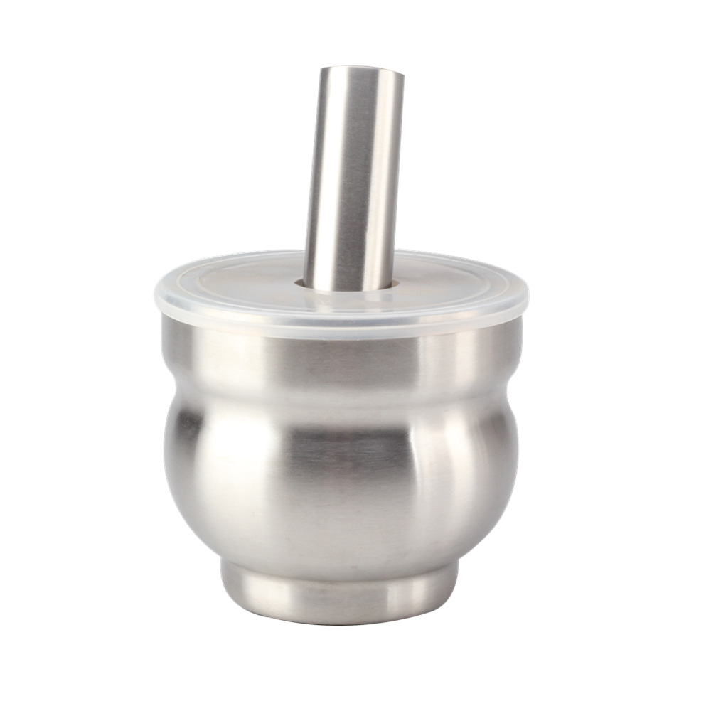 304 Food Grade Stainless Steel Mortar and Pestle Medicine Grinder Set