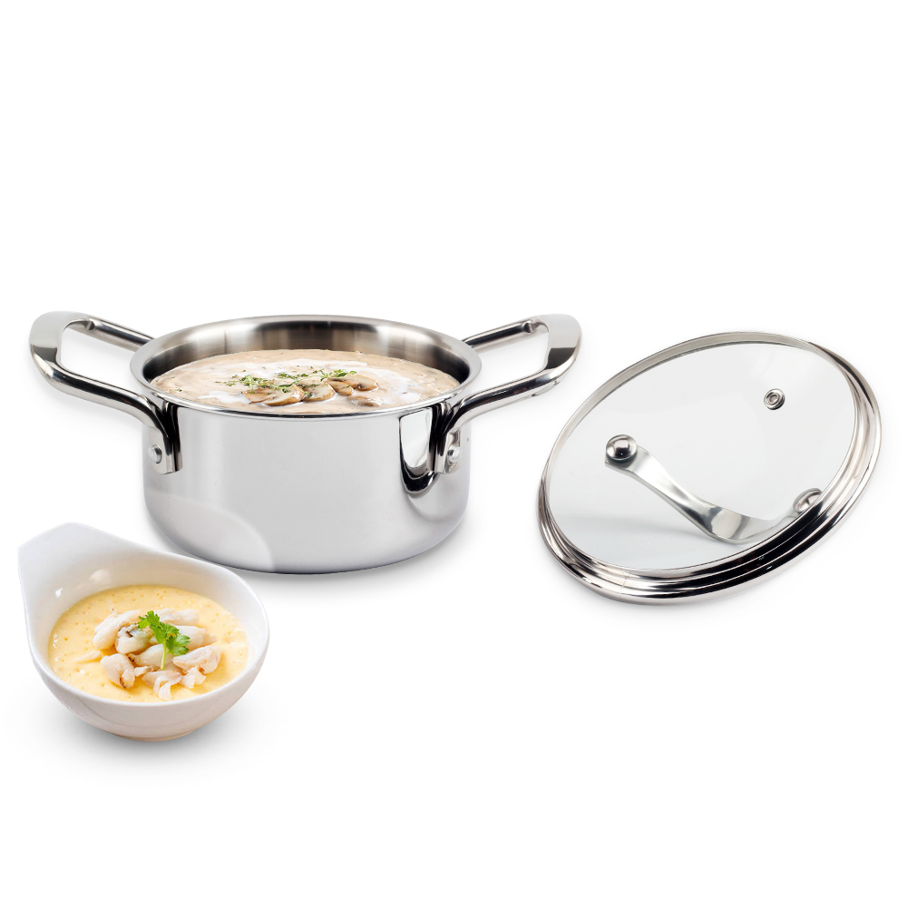 Tri-Ply Bottom Stainless Steel Stockpot — product information