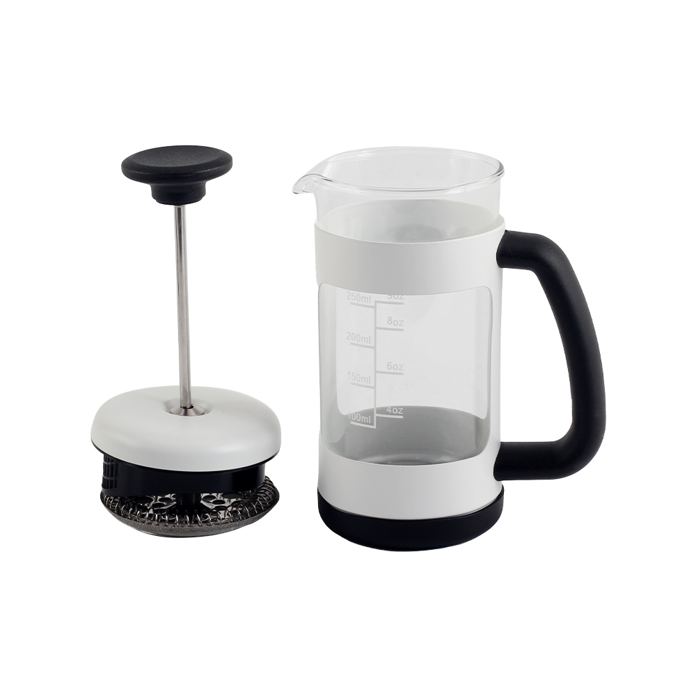 Heat Resistant Thickened Borosilicate Glass Stainless Steel Coffee Press — product information