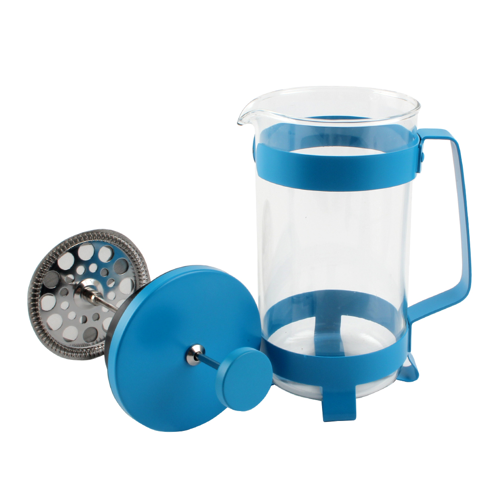 Tea Brewer & Coffee Plunger 34oz, Heat Resistant Borosilicate Glass Caffettiere With Steel Plunger — 5