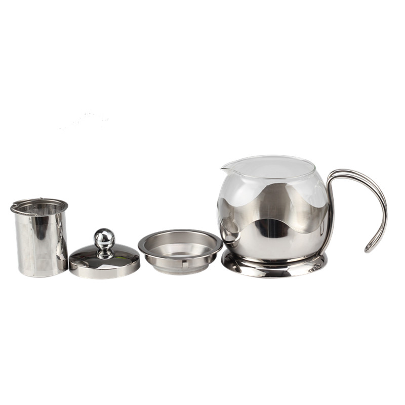 Glass Teapot Insulated Tea Cup With Infuser — 4