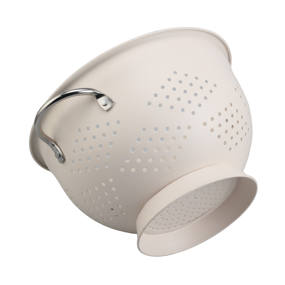 Morden Design White Stainless Steel Colander — product information