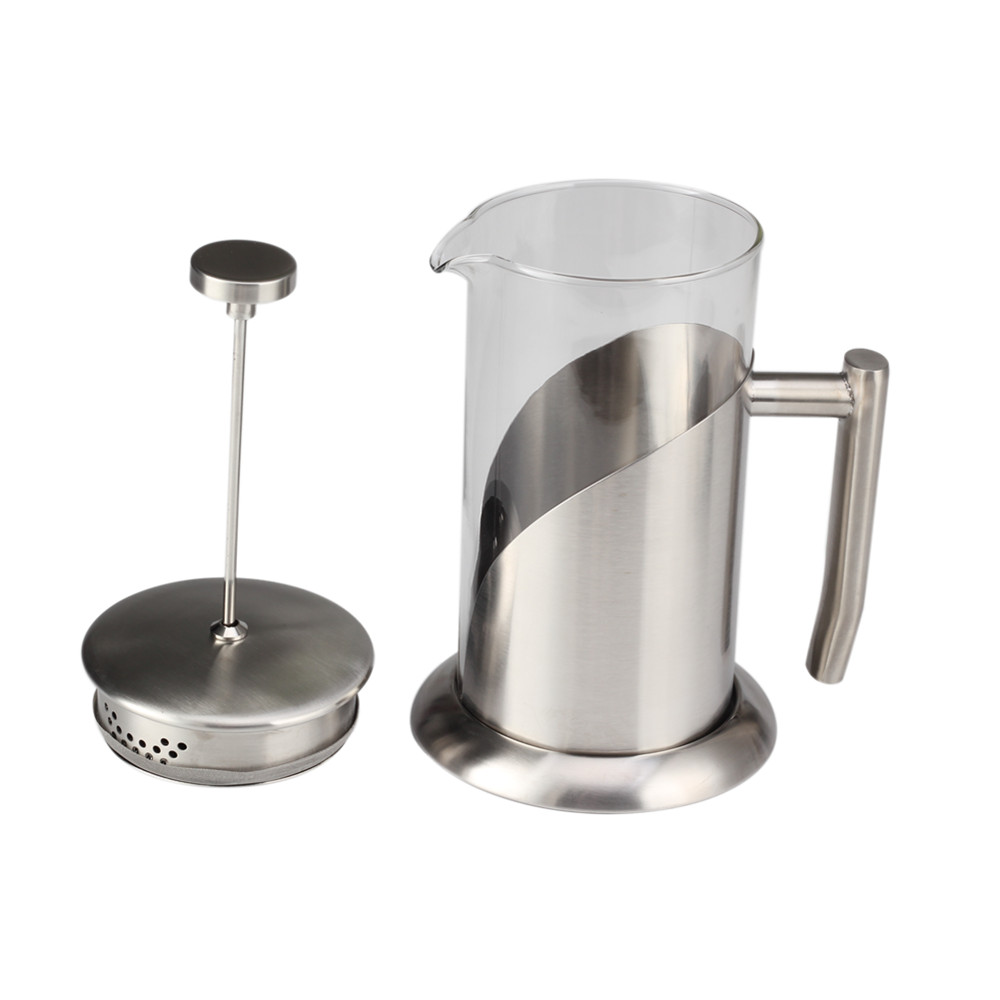Stainless Steel Coffee Press, Cold Brew Coffee Pot Tea Press — 3